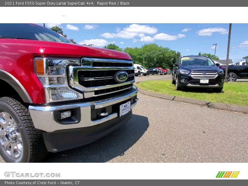 Rapid Red / Black 2021 Ford F350 Super Duty Lariat SuperCab 4x4
