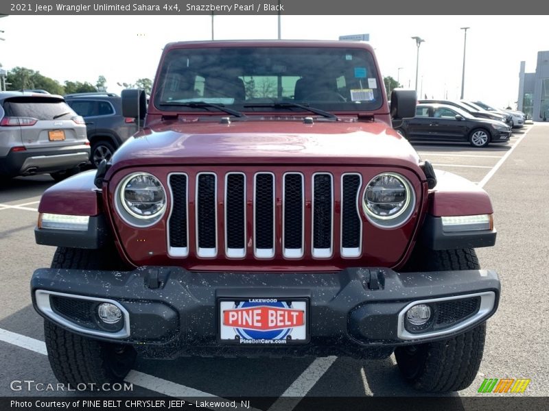 Snazzberry Pearl / Black 2021 Jeep Wrangler Unlimited Sahara 4x4