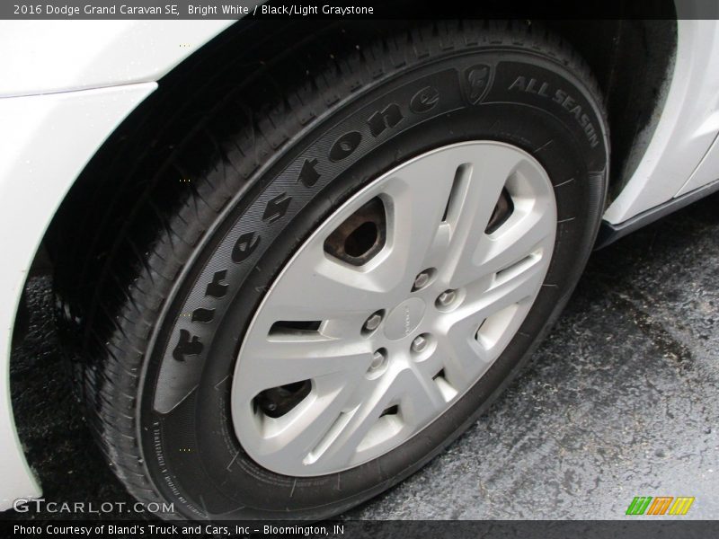 Bright White / Black/Light Graystone 2016 Dodge Grand Caravan SE