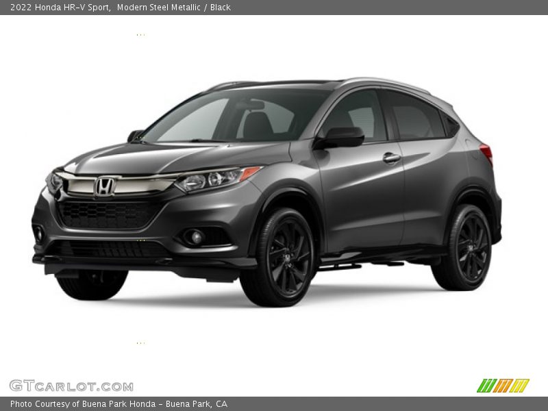 Modern Steel Metallic / Black 2022 Honda HR-V Sport