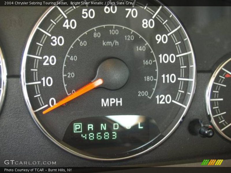 Bright Silver Metallic / Dark Slate Gray 2004 Chrysler Sebring Touring Sedan