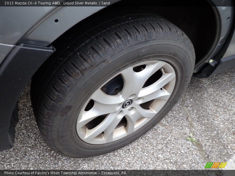 Liquid Silver Metallic / Sand 2013 Mazda CX-9 Touring AWD