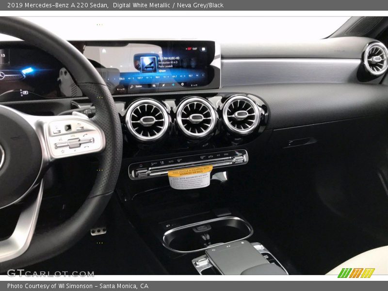 Digital White Metallic / Neva Grey/Black 2019 Mercedes-Benz A 220 Sedan