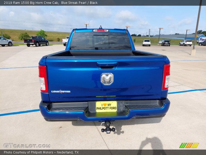 Blue Streak Pearl / Black 2019 Ram 1500 Big Horn Crew Cab