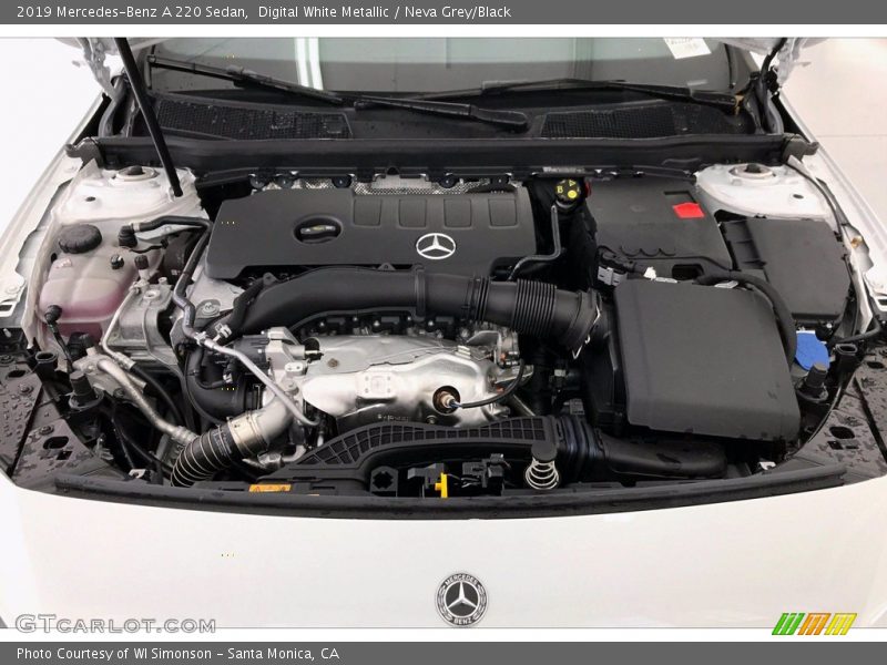 Digital White Metallic / Neva Grey/Black 2019 Mercedes-Benz A 220 Sedan