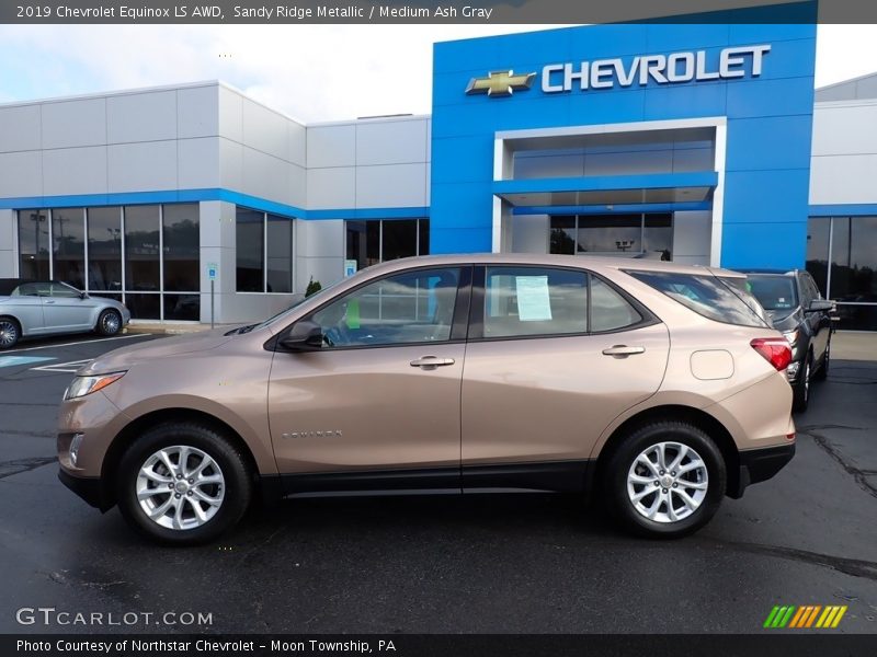 Sandy Ridge Metallic / Medium Ash Gray 2019 Chevrolet Equinox LS AWD