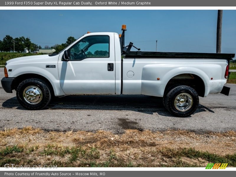 Oxford White / Medium Graphite 1999 Ford F350 Super Duty XL Regular Cab Dually