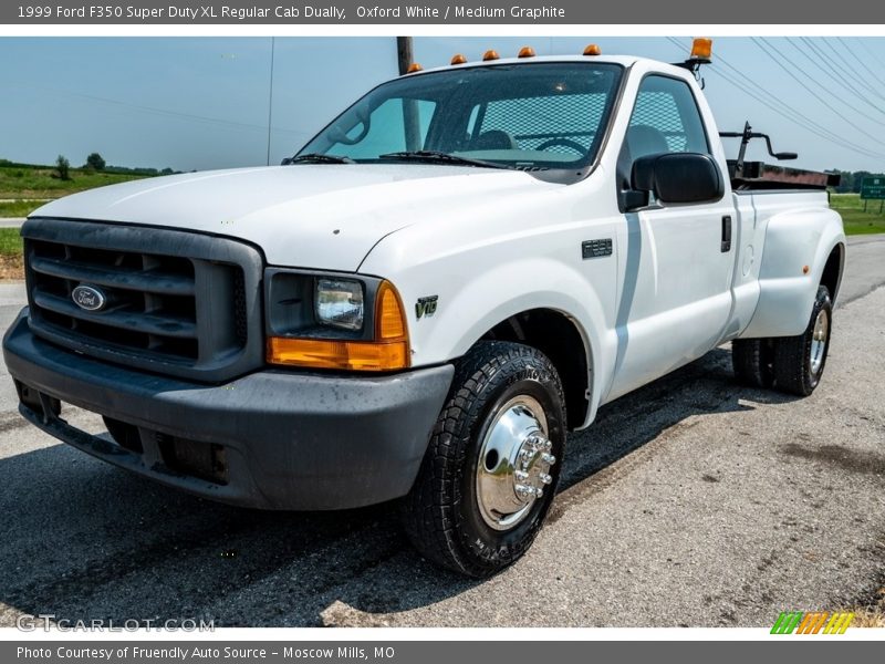 Oxford White / Medium Graphite 1999 Ford F350 Super Duty XL Regular Cab Dually