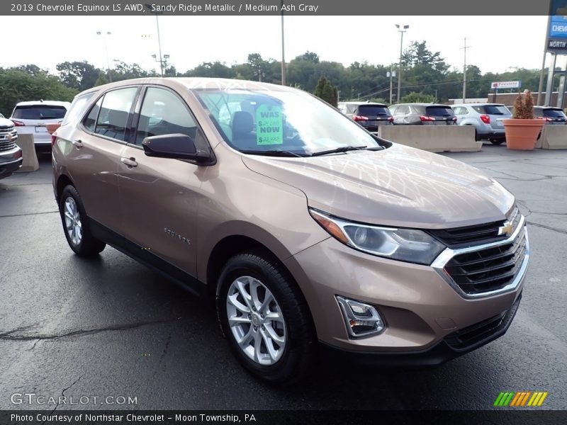 Sandy Ridge Metallic / Medium Ash Gray 2019 Chevrolet Equinox LS AWD