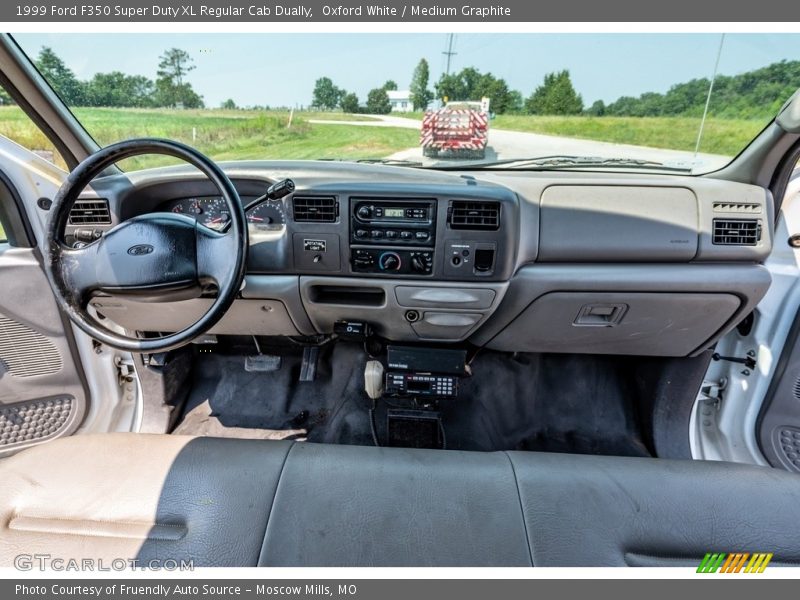 Oxford White / Medium Graphite 1999 Ford F350 Super Duty XL Regular Cab Dually