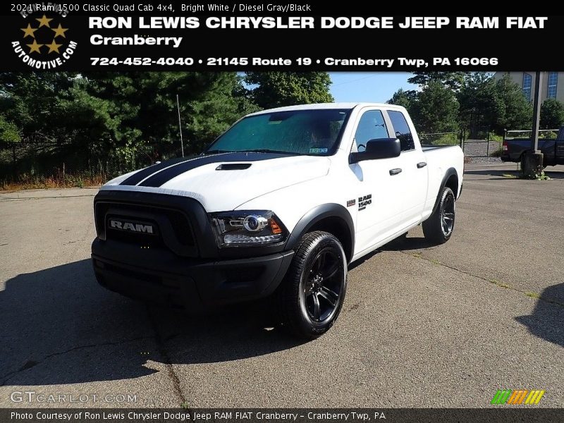 Bright White / Diesel Gray/Black 2021 Ram 1500 Classic Quad Cab 4x4