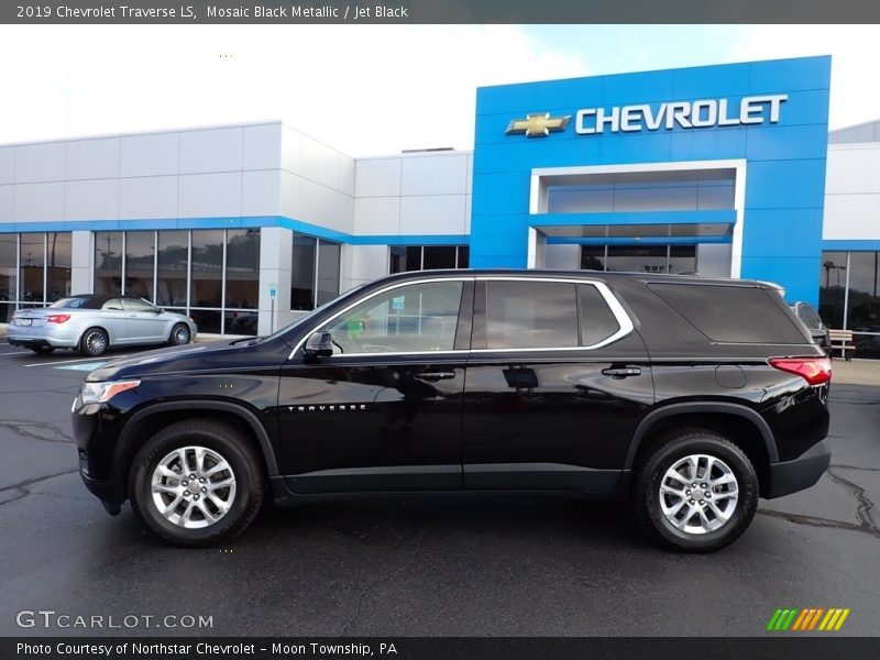 Mosaic Black Metallic / Jet Black 2019 Chevrolet Traverse LS