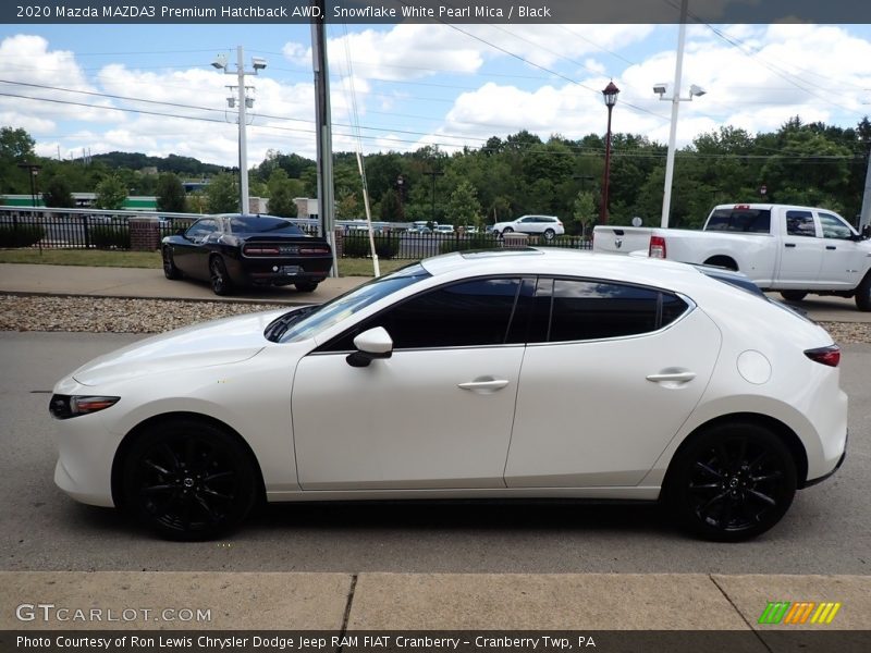 Snowflake White Pearl Mica / Black 2020 Mazda MAZDA3 Premium Hatchback AWD