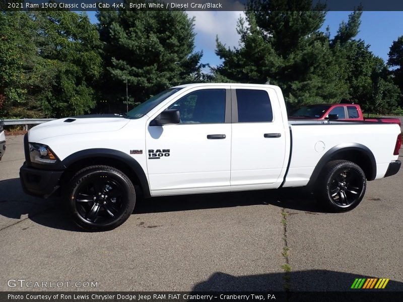 Bright White / Diesel Gray/Black 2021 Ram 1500 Classic Quad Cab 4x4