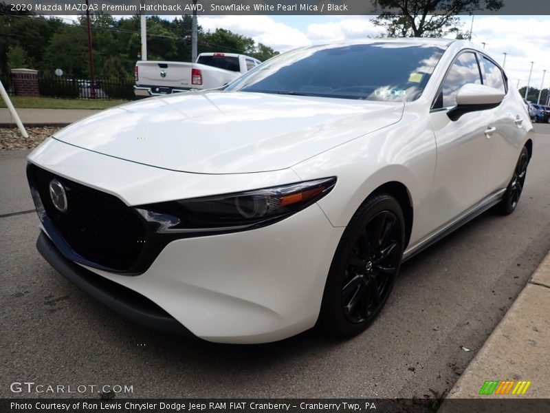 Snowflake White Pearl Mica / Black 2020 Mazda MAZDA3 Premium Hatchback AWD