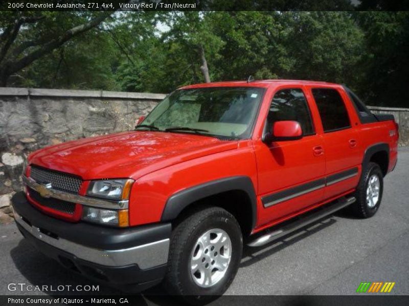 Victory Red / Tan/Neutral 2006 Chevrolet Avalanche Z71 4x4