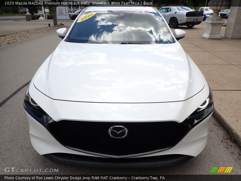 Snowflake White Pearl Mica / Black 2020 Mazda MAZDA3 Premium Hatchback AWD