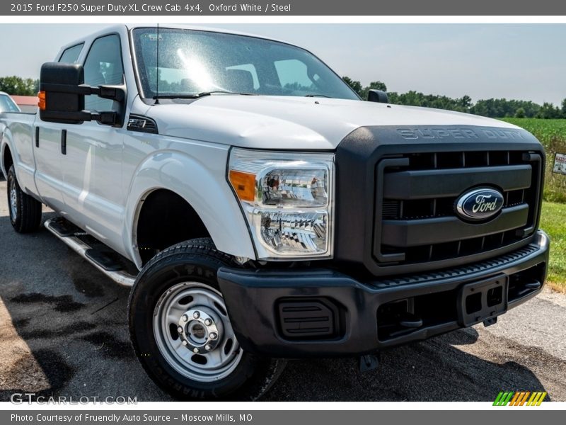 Oxford White / Steel 2015 Ford F250 Super Duty XL Crew Cab 4x4