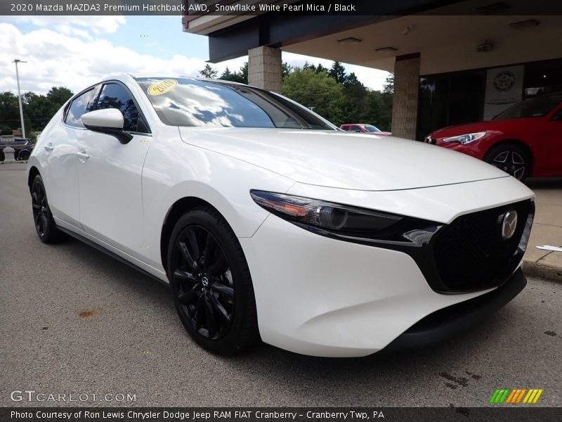 Snowflake White Pearl Mica / Black 2020 Mazda MAZDA3 Premium Hatchback AWD