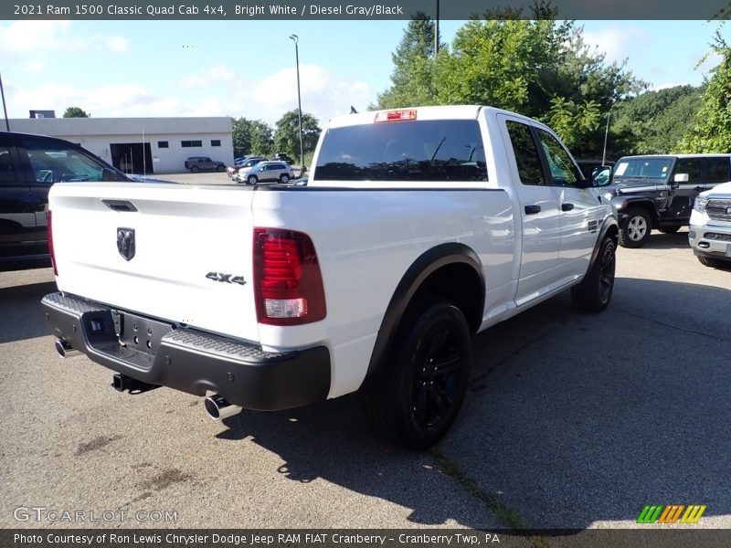 Bright White / Diesel Gray/Black 2021 Ram 1500 Classic Quad Cab 4x4