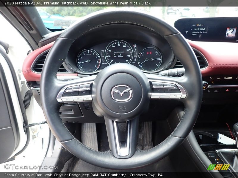 Snowflake White Pearl Mica / Black 2020 Mazda MAZDA3 Premium Hatchback AWD