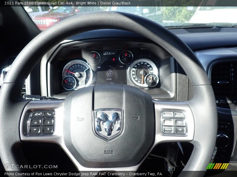 Bright White / Diesel Gray/Black 2021 Ram 1500 Classic Quad Cab 4x4