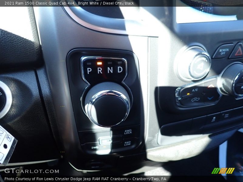 Bright White / Diesel Gray/Black 2021 Ram 1500 Classic Quad Cab 4x4