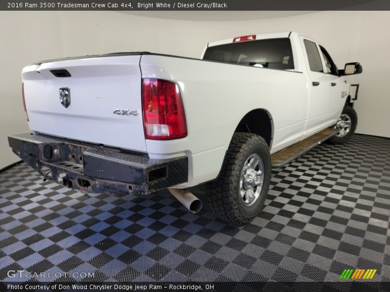 Bright White / Diesel Gray/Black 2016 Ram 3500 Tradesman Crew Cab 4x4