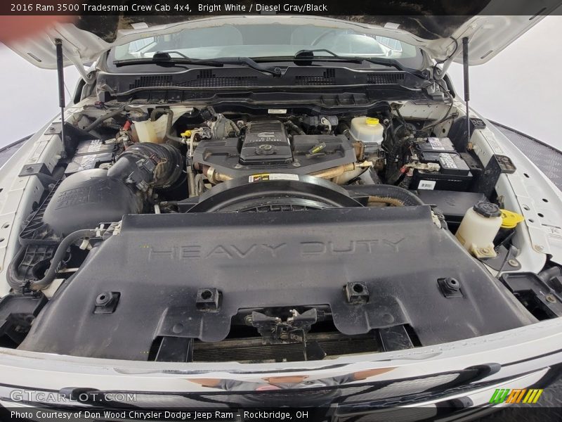 Bright White / Diesel Gray/Black 2016 Ram 3500 Tradesman Crew Cab 4x4