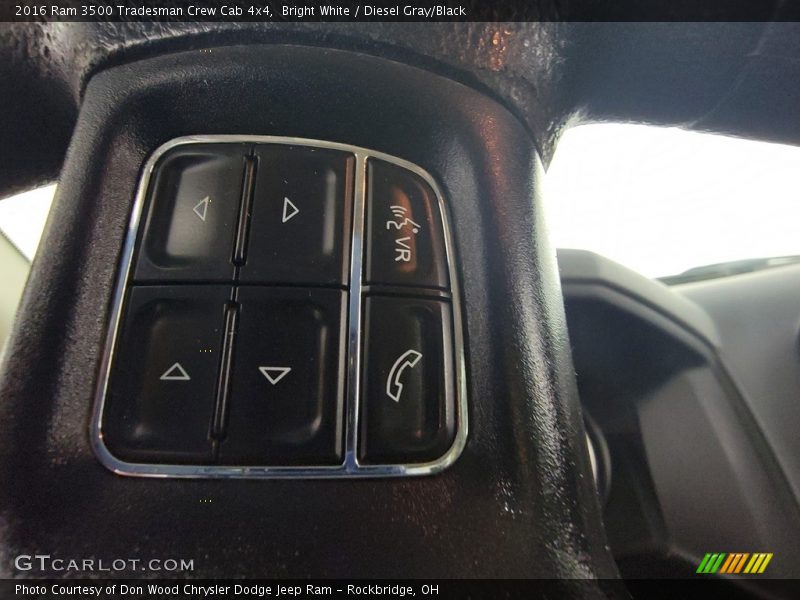 Bright White / Diesel Gray/Black 2016 Ram 3500 Tradesman Crew Cab 4x4