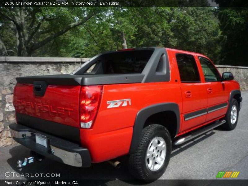 Victory Red / Tan/Neutral 2006 Chevrolet Avalanche Z71 4x4