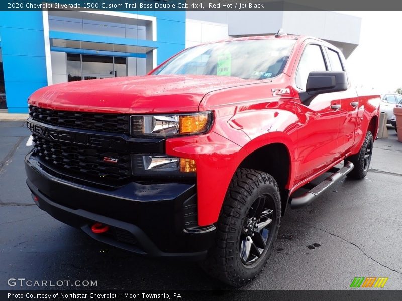 Red Hot / Jet Black 2020 Chevrolet Silverado 1500 Custom Trail Boss Double Cab 4x4