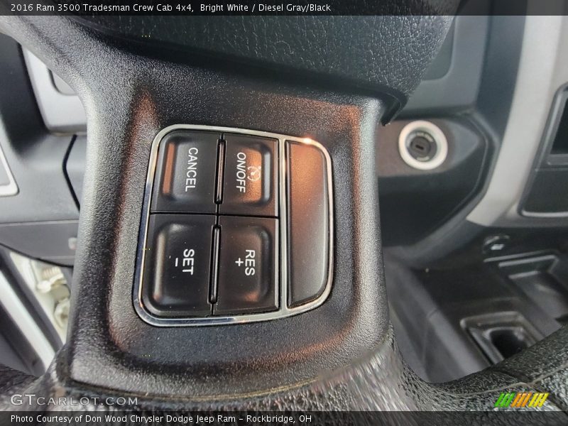 Bright White / Diesel Gray/Black 2016 Ram 3500 Tradesman Crew Cab 4x4