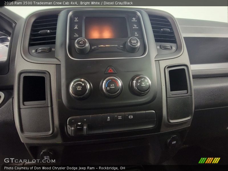 Bright White / Diesel Gray/Black 2016 Ram 3500 Tradesman Crew Cab 4x4