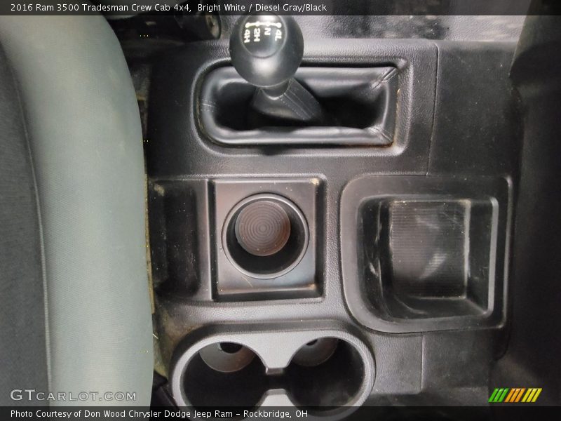 Bright White / Diesel Gray/Black 2016 Ram 3500 Tradesman Crew Cab 4x4