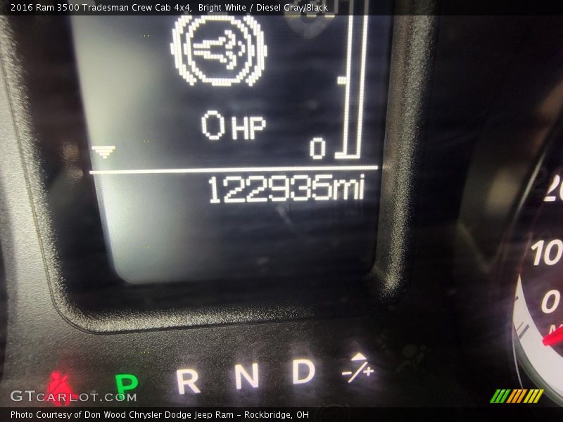 Bright White / Diesel Gray/Black 2016 Ram 3500 Tradesman Crew Cab 4x4