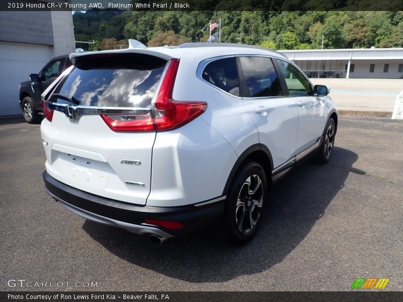 Platinum White Pearl / Black 2019 Honda CR-V Touring AWD