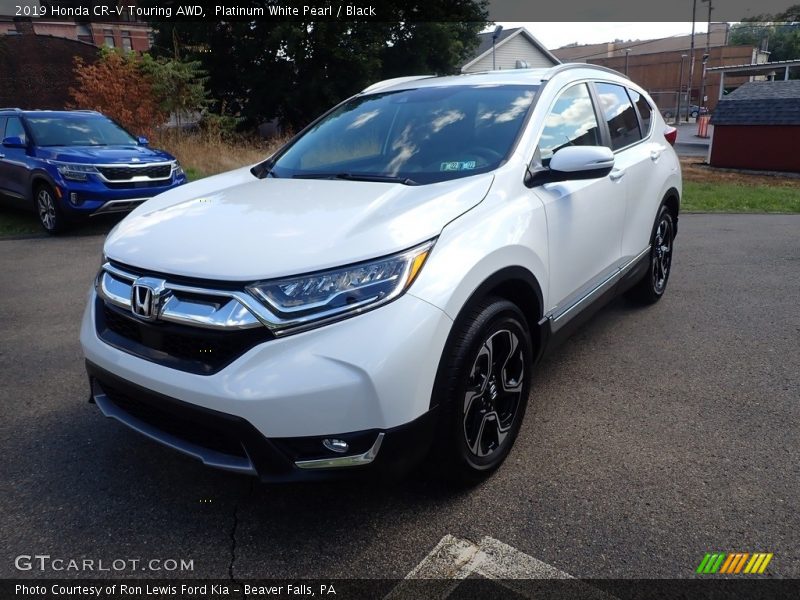 Platinum White Pearl / Black 2019 Honda CR-V Touring AWD