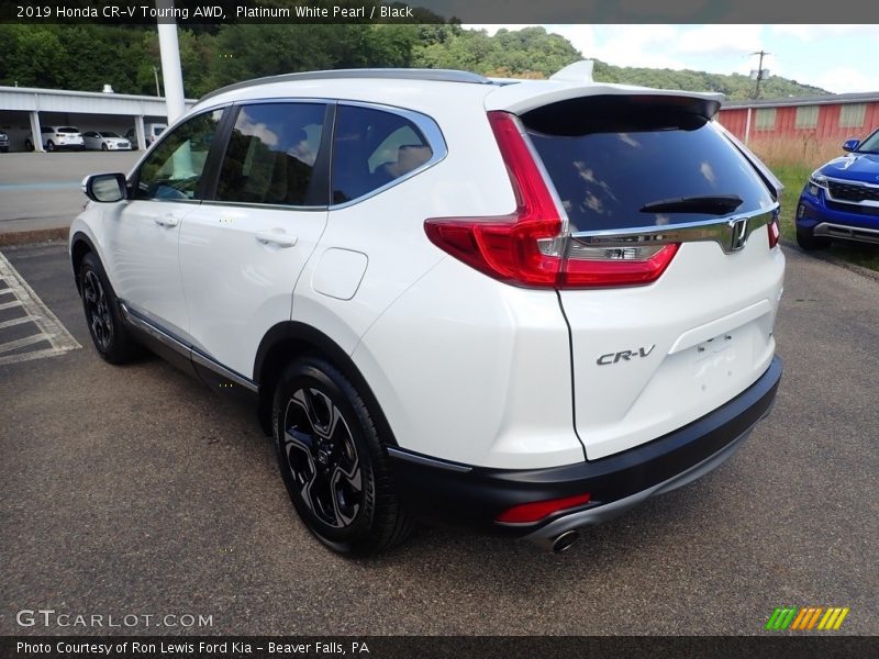 Platinum White Pearl / Black 2019 Honda CR-V Touring AWD