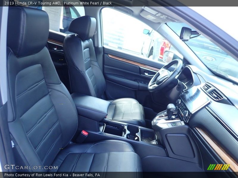 Platinum White Pearl / Black 2019 Honda CR-V Touring AWD
