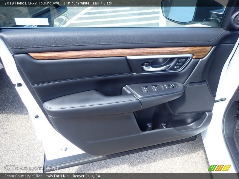 Platinum White Pearl / Black 2019 Honda CR-V Touring AWD