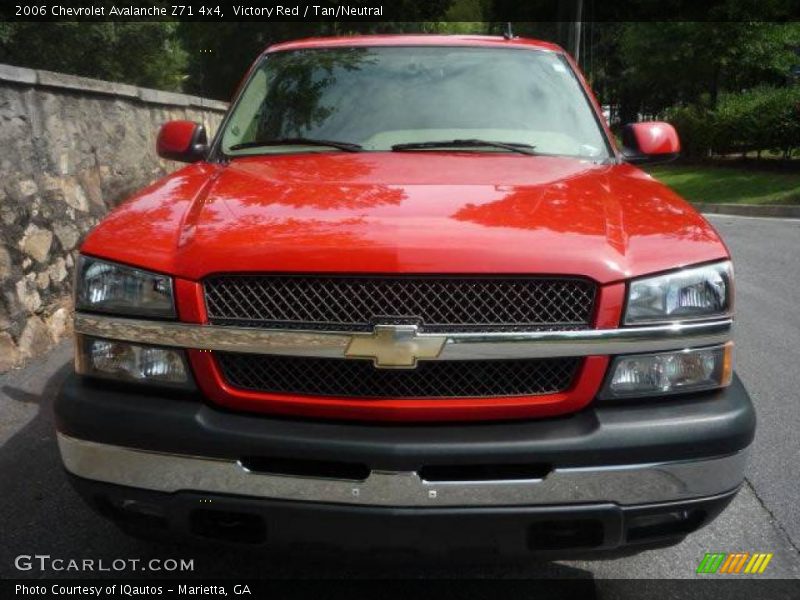 Victory Red / Tan/Neutral 2006 Chevrolet Avalanche Z71 4x4