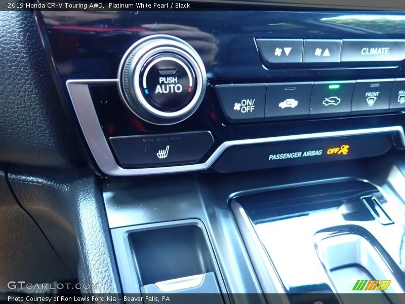 Platinum White Pearl / Black 2019 Honda CR-V Touring AWD