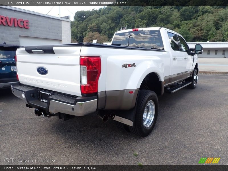 White Platinum / Camel 2019 Ford F350 Super Duty Lariat Crew Cab 4x4