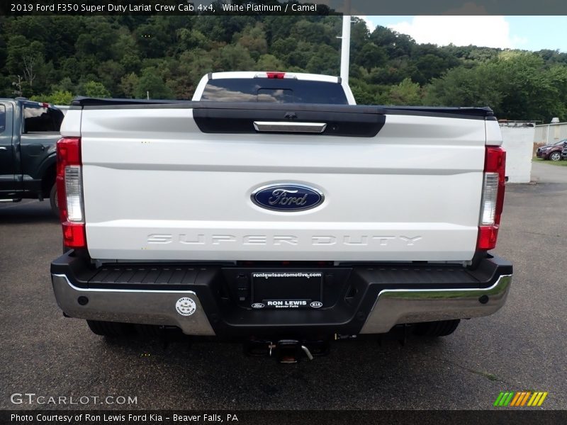 White Platinum / Camel 2019 Ford F350 Super Duty Lariat Crew Cab 4x4