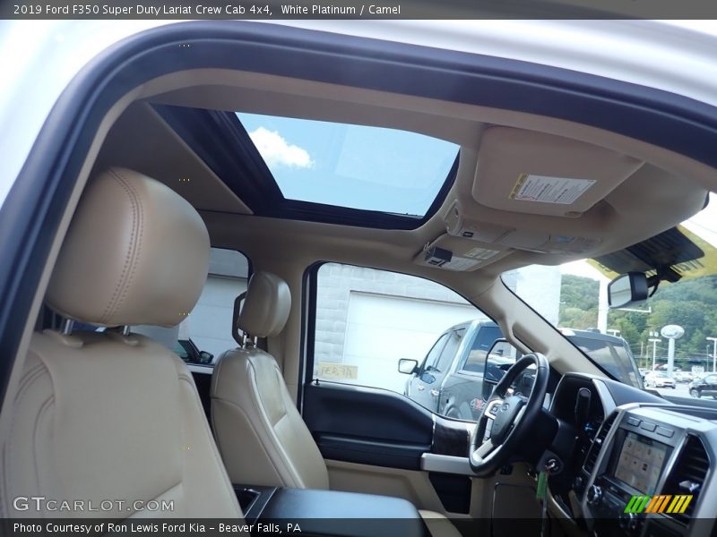 White Platinum / Camel 2019 Ford F350 Super Duty Lariat Crew Cab 4x4