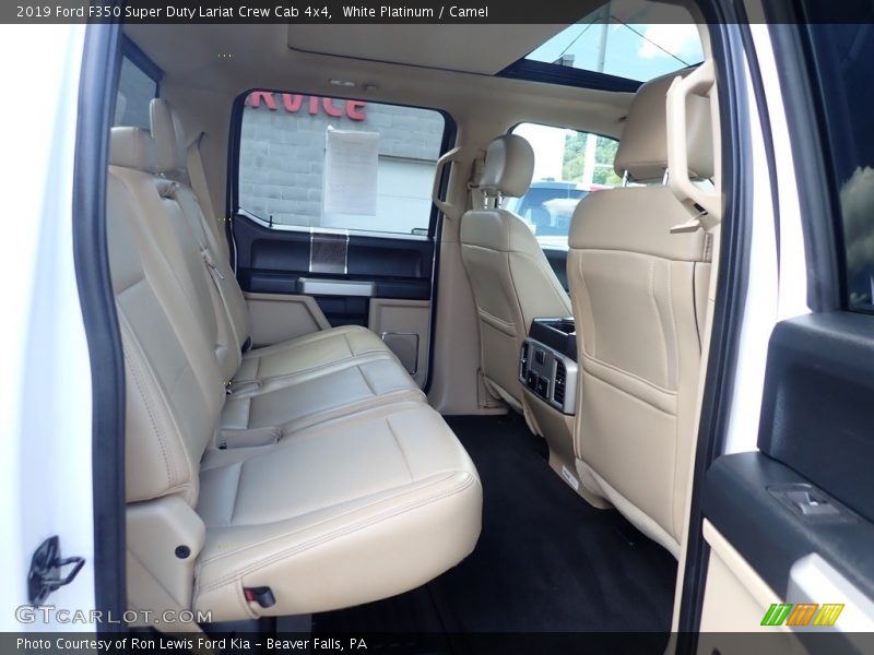 White Platinum / Camel 2019 Ford F350 Super Duty Lariat Crew Cab 4x4