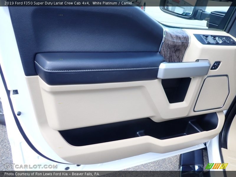 White Platinum / Camel 2019 Ford F350 Super Duty Lariat Crew Cab 4x4
