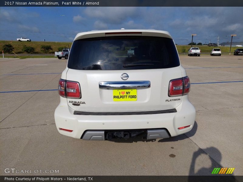 Pearl White / Almond 2017 Nissan Armada Platinum
