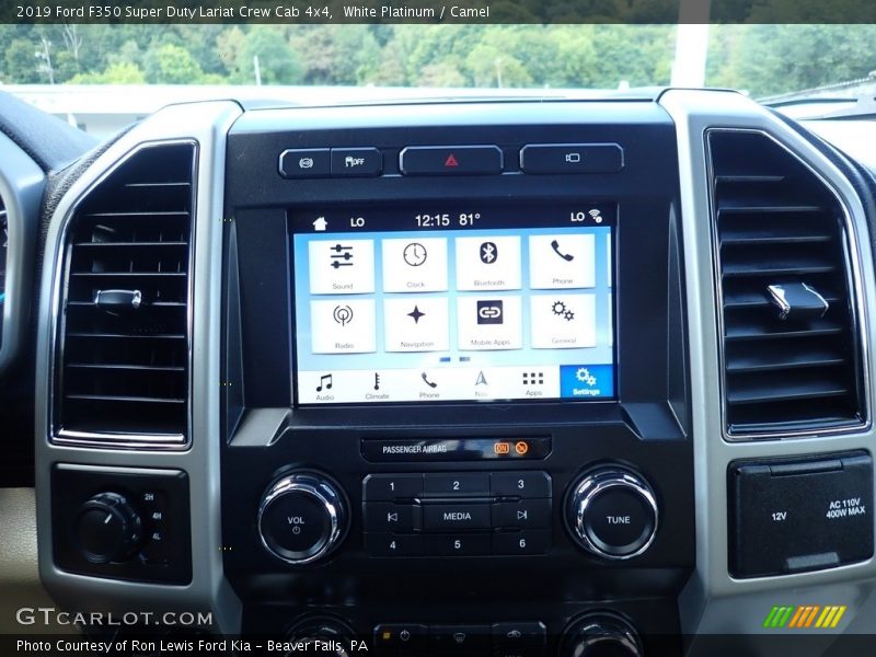 White Platinum / Camel 2019 Ford F350 Super Duty Lariat Crew Cab 4x4